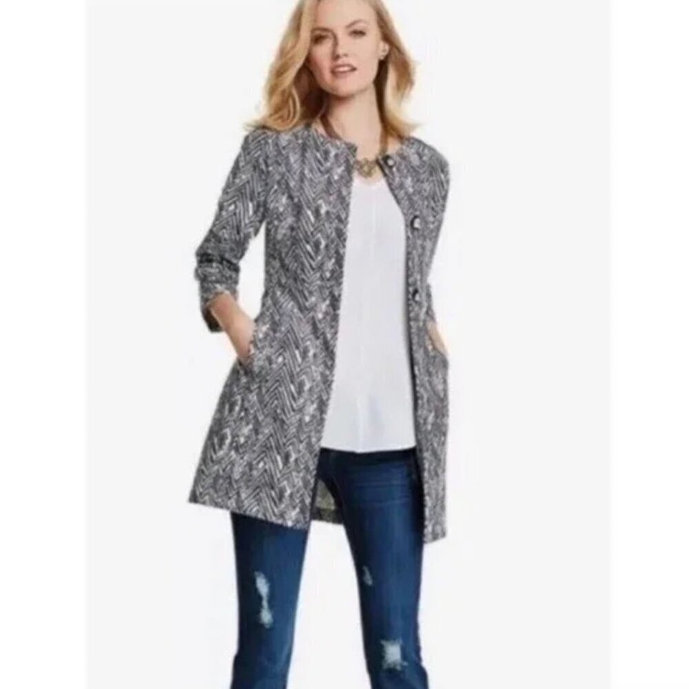 CAbi Style 3034 Zig Zag Ponte Knit Jacket